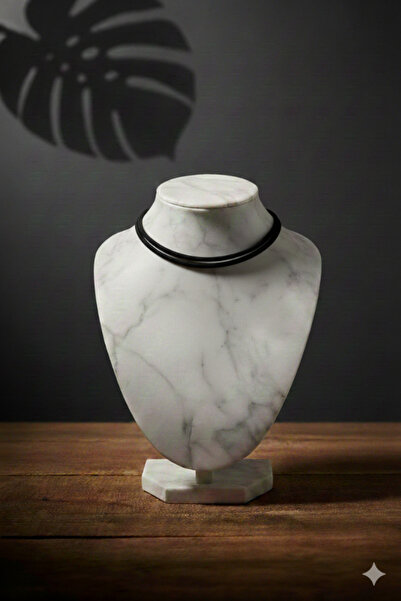 shop İnce Siyah Minimalist Choker - Kolye Sade Kadife Çift İpli Gerdanlık Tem...