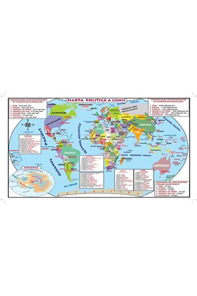ECK PLANȘĂ HARTA LUMII FIZICĂ. HARTA LUMII POLITICĂ