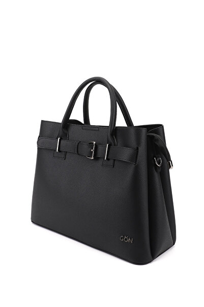 GÖNDERİ(R) Women's Black Long Strap Hand and Shoulder Bag