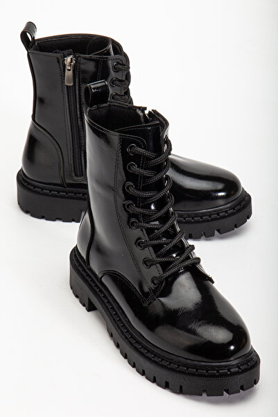 Alphus Hco Bağcıklı Fermuarlı Düz Kadın Postal Bot