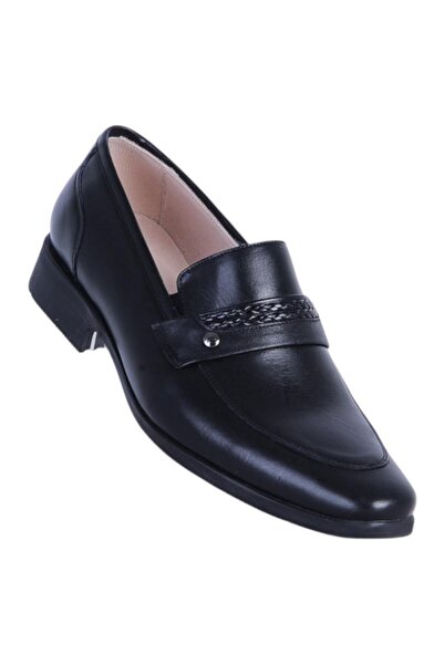 TekYıldız Tek Star 1807 Black Rubber Men's Leather Classic Shoes