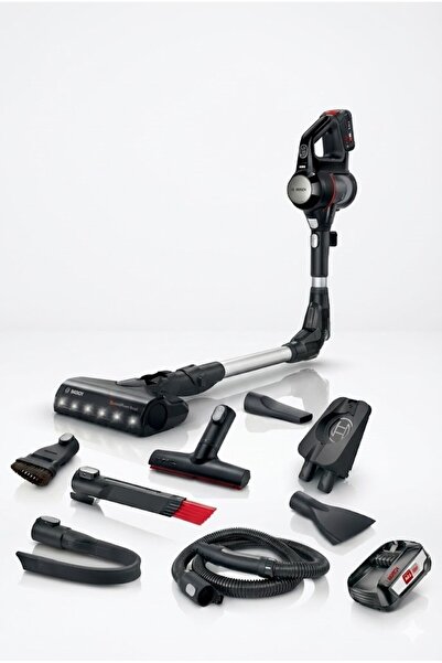 Bosch Unlimited 7 BCS711EXT Esnek Gövde, LED Işıklı Başlık, Yüksek Emiş Güçlü Dikey Süpürge