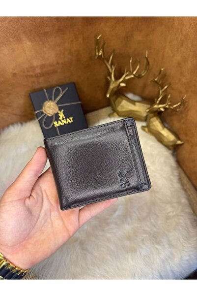 SANAT Leather Sl-620 Genuine Leather Men's Wallet Card Holder – with Coin Compartment