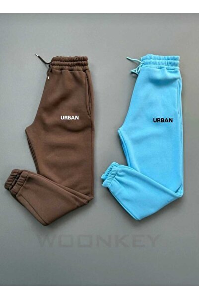 woonkey Urban Jogger Sweatpants – Premium Fleece Fabric – Comfortable Fit – Streetwear 2-Piece Advantageous Package