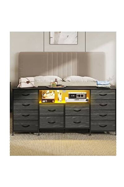 NKX نموذج تلفزيون كبير الحجم مكون من 12 درجًا لغرفة النوم الداخلية باللون الأسود مقاس 66 بوصة