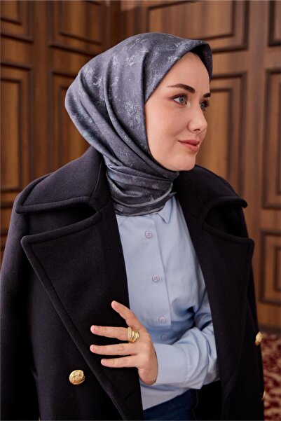 Silk Home Tivil Pure Silk 11487 - 36 Μπλε βενζίνης με σχέδιο Dobby