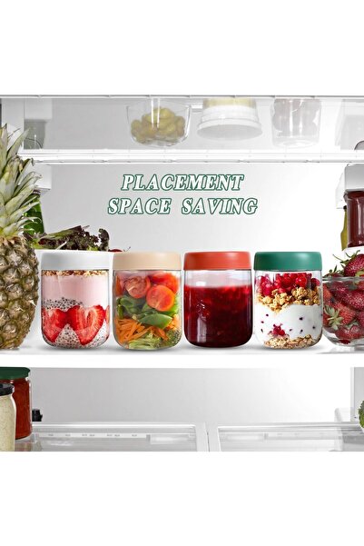 genernic Necomi Overnight Oats Mason Jars 500ml – Set of 4