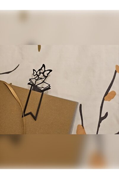 Filkorium3D Kelebek Modelli Zarif Kitap Ayracı - Hediyelik Kitap Ayracı - Pla...