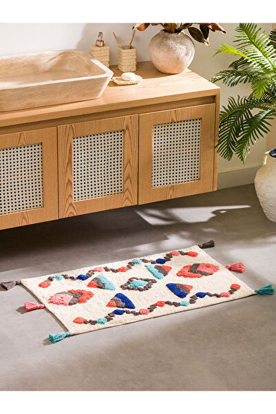 LC Waikiki Esvab • Modern & Distinctive Tasseled Bath Mat 50X80 cm