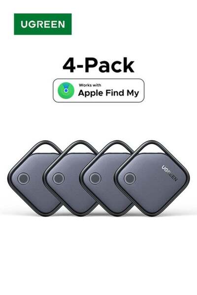 Ugreen جهاز تتبع بلوتوث لنظام iOS فقط - مجموعة من 4 قطع - علامة Apple Find My...