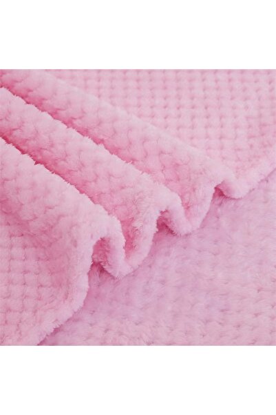 OEM Fluffy Blanket with Fur 200x230cm, Unique Pattern, Premium Material, 2 Persons, Pink
