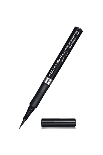 L'Oreal Paris Infaillible 30H Grip Precision Felt 01 Μαύρο, 4 ml