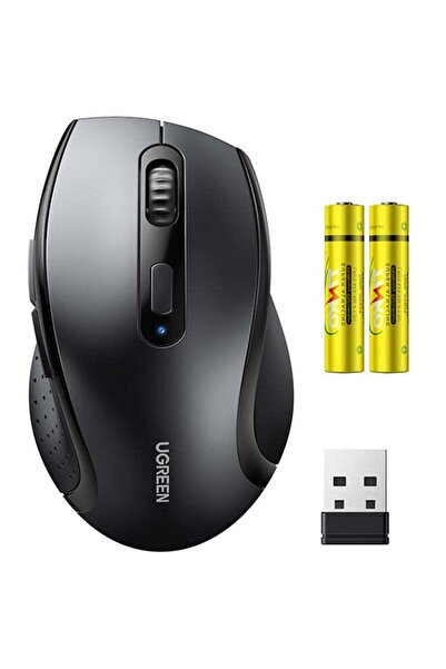 Ugreen Wireless Ergonomic Optical Mouse 2.4GHz, 3 DPI Levels (800/1200/1600), 6 Buttons, Comes with