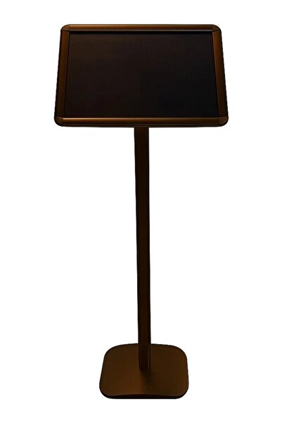 OfisDS A4 Bronz Renk Ayaklı Alüminyum Yönlendirme Menü Reklam Panosu Rondo Kö...