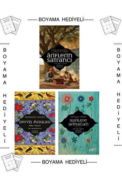 Sufi Kitap Boyamalı Ariflerin Satrancı Derviş Pusulası Sufilere Armağan Molla...
