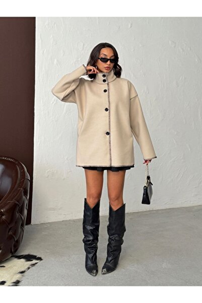 Brood Slit Stitch Patterned Cashmere Jacket