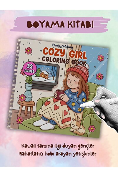 deniz9 Cozy Girl Boyamak Kitap