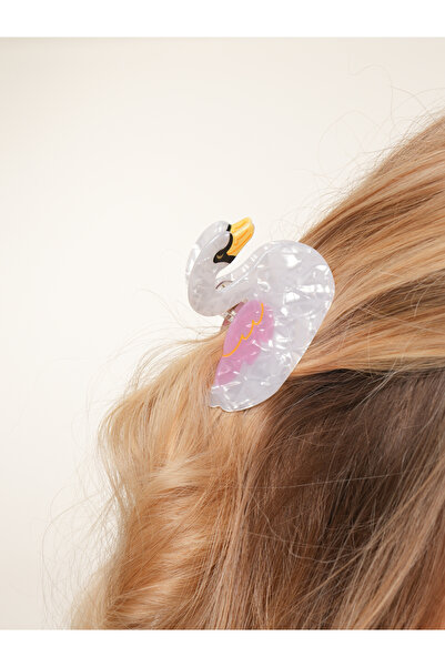 Loova Πόρπη με μανταλάκια Pink Swan