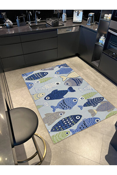 Rugs Modern Halı Berlin Balık Desenli Dokuma Taban ve Dekoratif Halı berlin53...