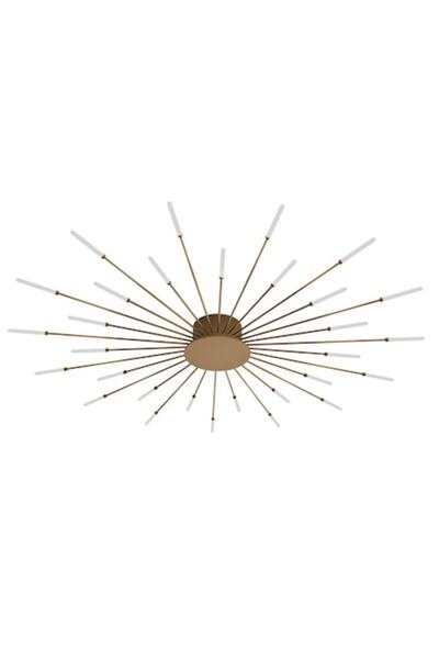trandafi led LED Chandelier 'Star Fireworks' Gold Design, 28 arms with G4 bulbs, cool white L08-28FGD