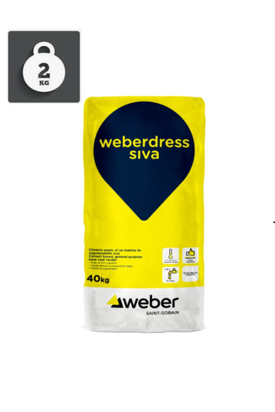 WEBER Dress Sıva - 2 kg (Hazır Sıva)