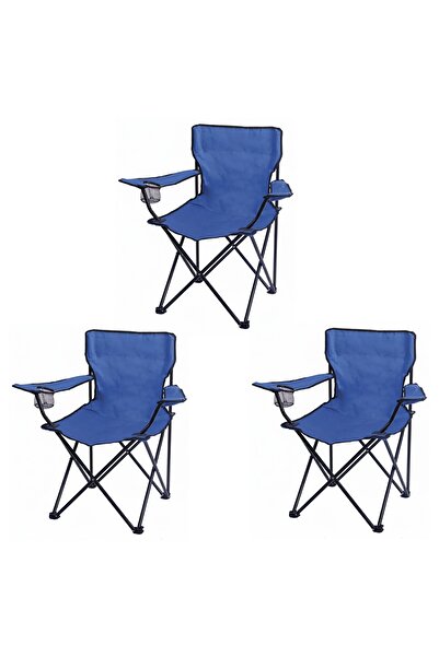 Houzi ٣ قطع من كراسي التخييم الشاطئية المحمولة القابلة للطي، مناسبة للسفر وال...