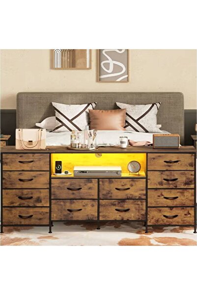 NKX نموذج تلفزيون كبير الحجم مكون من 12 درجًا للداخل وغرفة النوم باللون البني مقاس 66 بوصة