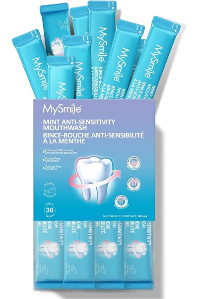 mysmile Mouthwash for Sensitive Teeth, Nano-Hydroxyapatite Travel Pack, Fresh...