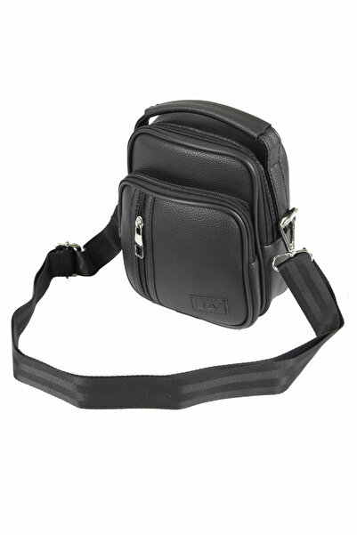 BY LİZY Geantă portofoliu pentru bărbați din piele artificială Lizy 1051-2, neagră