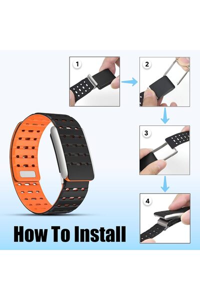 Specton Magnetic Silicone Sport Replacement Band Compatible with WHOOP 5.0, One/Peak, Life/MG