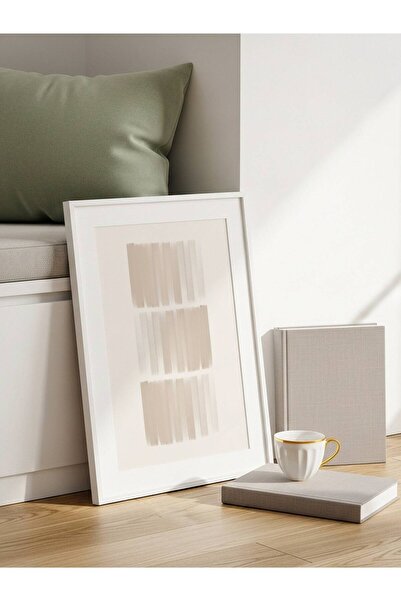 fuart.co Sıralı Bej Art Bohem Dijital Baskı Poster (Çerçevesiz)