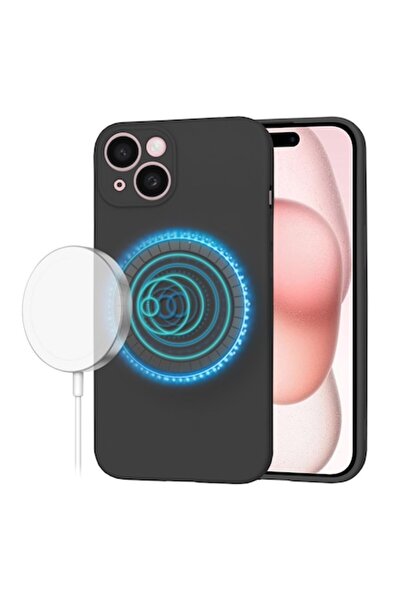 Techsuit Carcasă din silicon pentru iPhone 15 (Stil avansat W1408) – Negru in...
