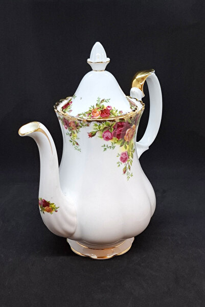 Royal Albert Old Country Roses Bone China Large Size Porcelain Teapot Antique Pot 1.7 L