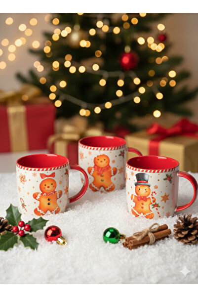 Tohana Cookie Man Themed Special Design Porcelain Mug with Paper Package