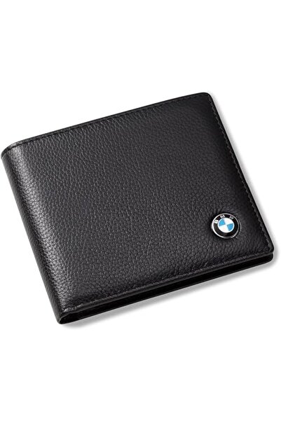 BMW Bifold Wallet with 3 Slots and ID Window - Genuine Leather