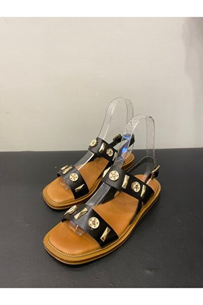 Özay Kadın Hakiki Deri Günlük Sandalet