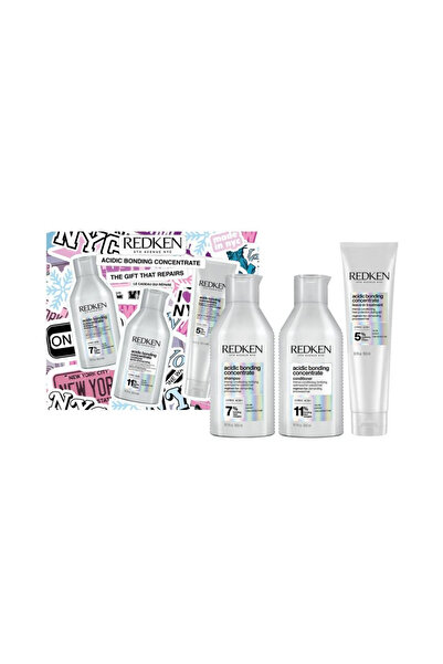 REDKEN Set Profesional Sampon Concentrat Acid Bonding 300ml, Balsam 300ml, Hidratant fără clătire 150ml
