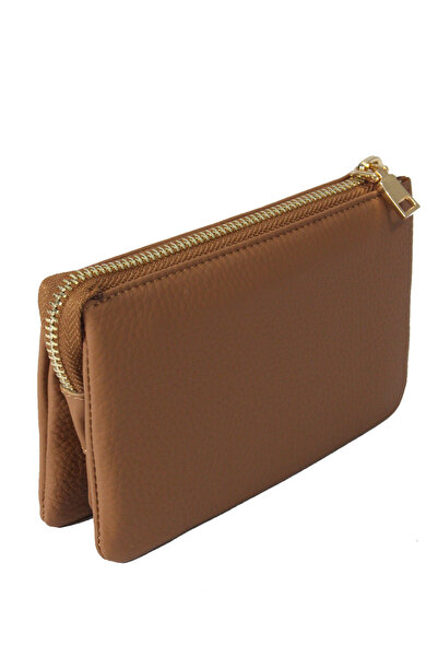 Metropolitan Mpcuz 401 Women's Unisex, Genuine Leather, Wallet Card Holder, Portfolio Brown