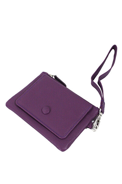 Metropolitan Mpcuz 103 Women's Unisex, Genuine Leather, Wallet Card Holder Plum