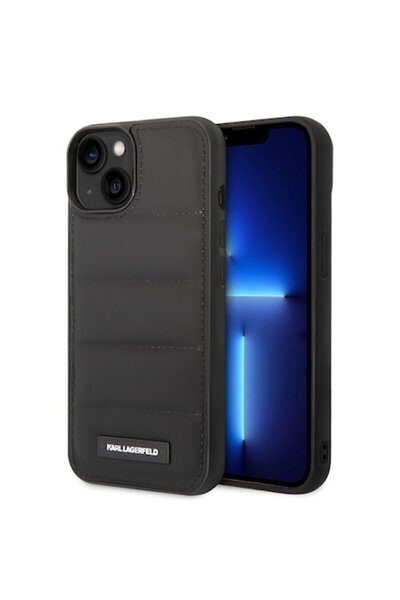 Karl Lagerfeld Smart case for iPhone 14 Plus, Elite Content, P2570, Plastic, Elongated Logo