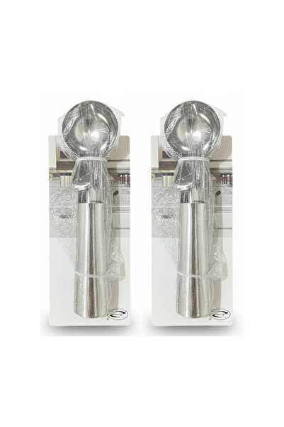 mawfoor Silver Ice Cream Scoop 1+1