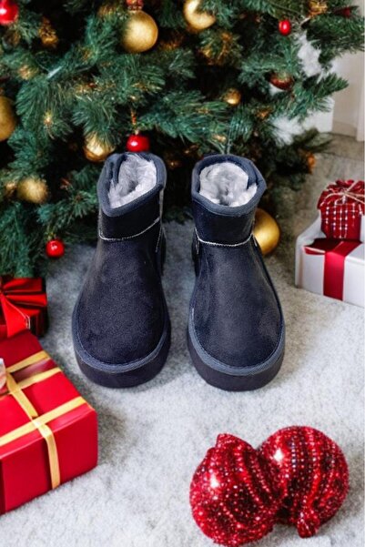 SWORD Yandan Suede with Cords, Fur Inside, Thick Sole, Short Children's Boots & Booties