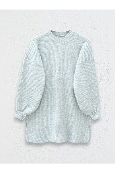 HİJABAYA Casual πλεκτό τουνίκ με στρογγυλή λαιμόκοψη