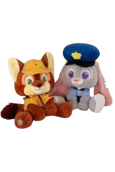victiny Set of 2 Plush Toys Zootopia - Nick Wilde & Judy Hopps, 55 cm -