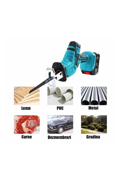 raf Fierastrau Sabie Profesional - 2 Acumulatori 48V, 4 Panze, 3000Rpm, Diverse Materiale, Precis