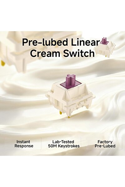 Dierya DK81E 75% Mechanical Gaming Keyboard (White)