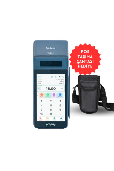 propay P1000 ECR Android Yazar Kasa POS / POS Taşıma Çantası Hediye