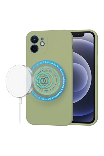 Velo Carcasă compatibilă cu iPhone 12, aspect elegant W1380, silicon, Matcha