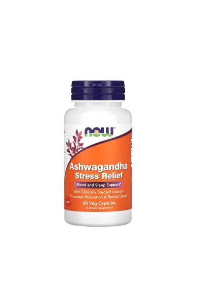 Now Foods Ashwagandha pentru ameliorarea stresului 60 capsule -
