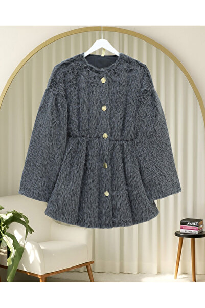 HİJABAYA Γούνινο μπουφάν με επένδυση εσωτερικά και κορδόνι στη μέση